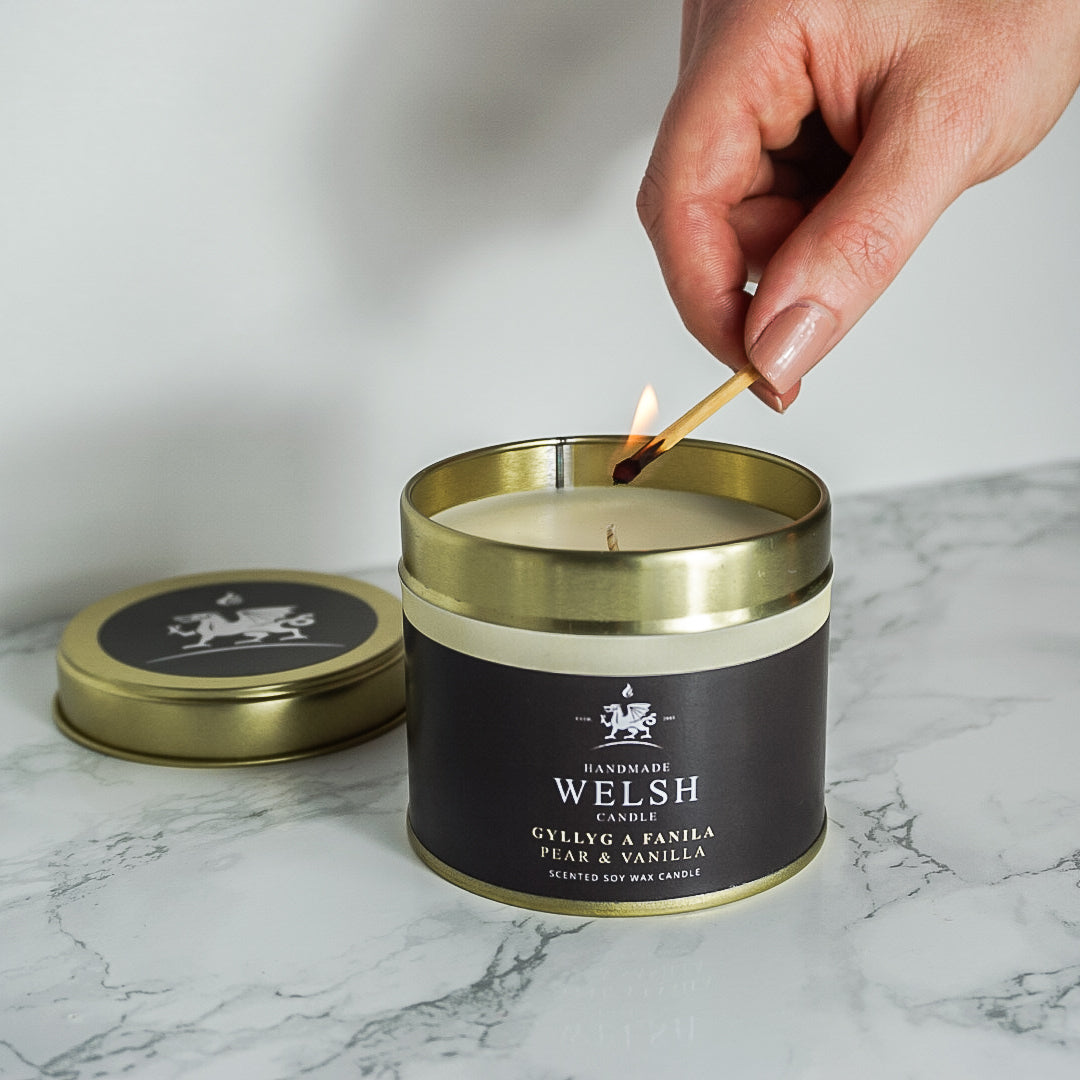 Pear & Vanilla Tin Candle