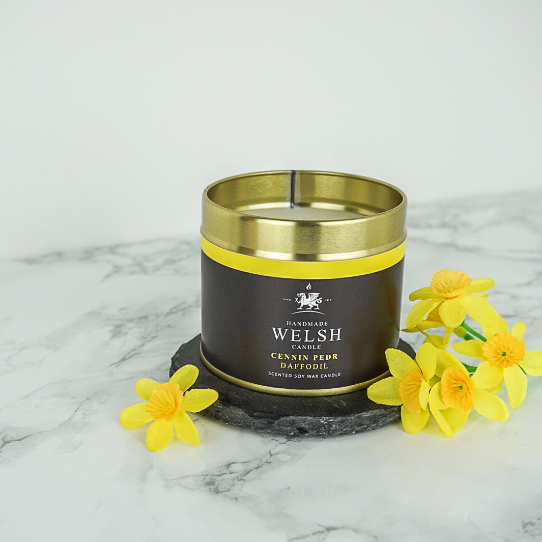 Daffodil Tin Candle