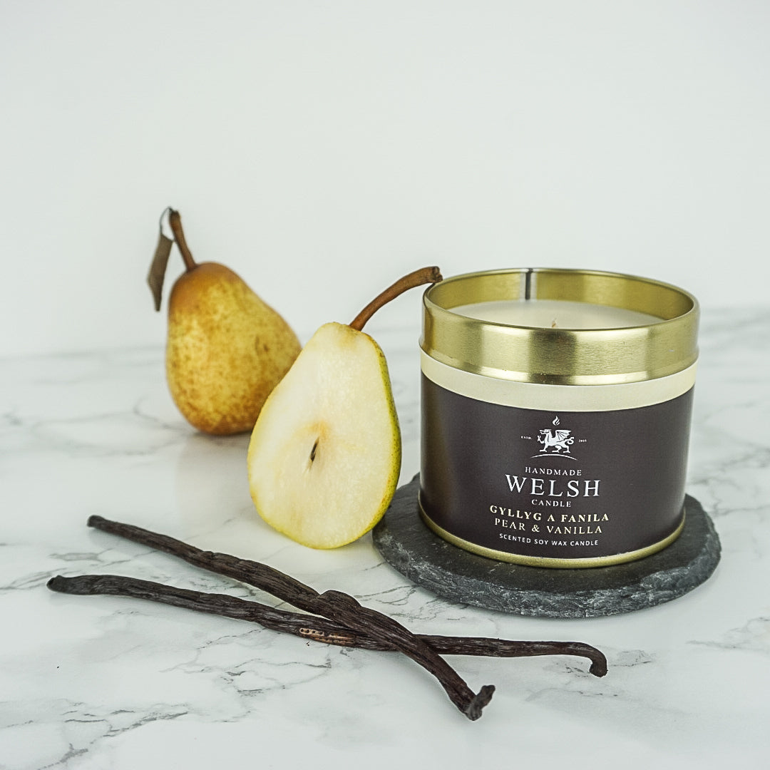 Pear & Vanilla Tin Candle