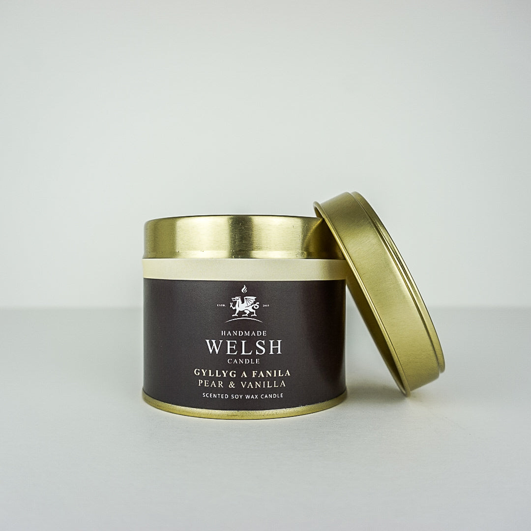 Pear & Vanilla Tin Candle